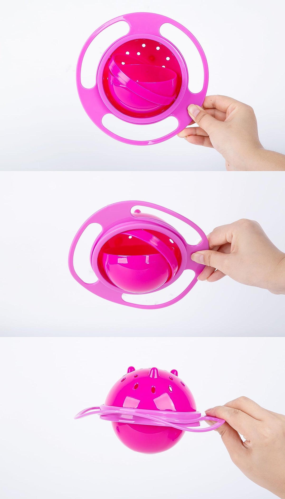 Berry President Tazón Mágico Giratorio De 360 Grados, Resistente A Derrames, con Tapa, para Bebés Y Niños Pequeños.