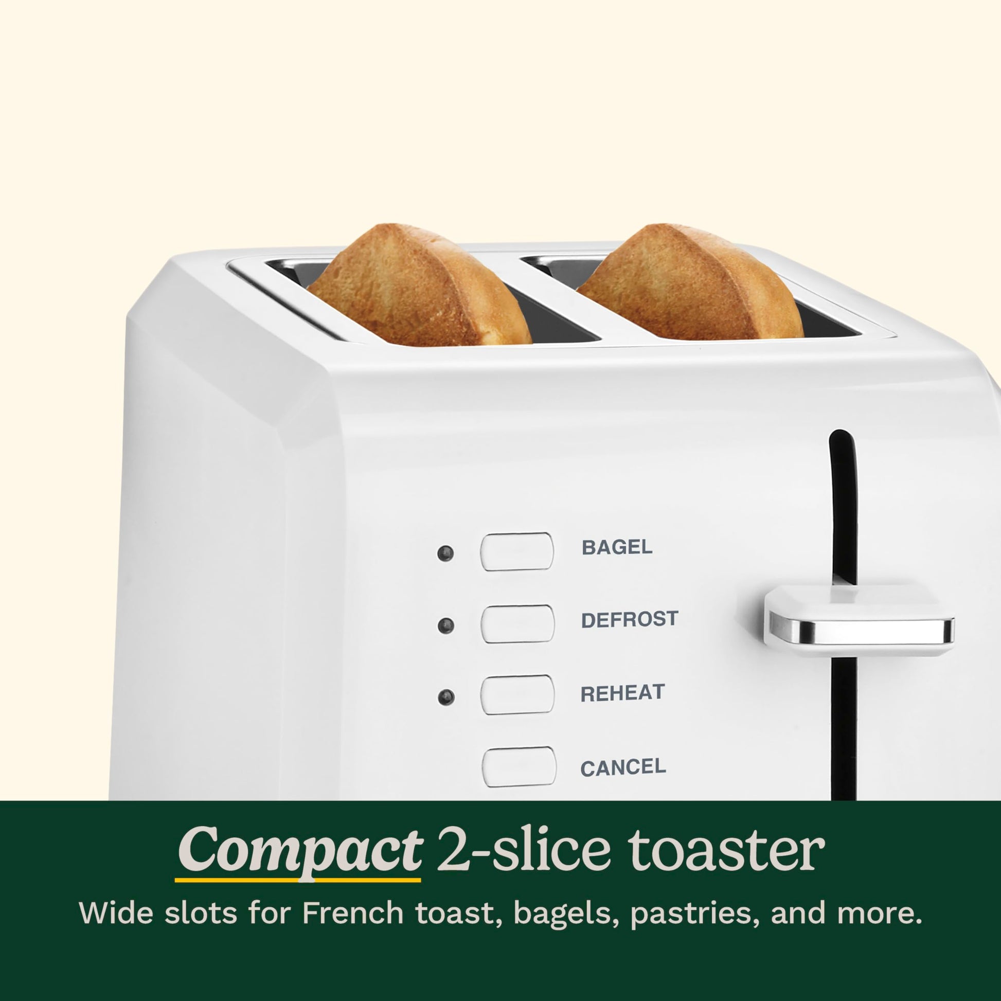 Cuisinart CPT-122 Tostador, color Blanco, 2 Piezas