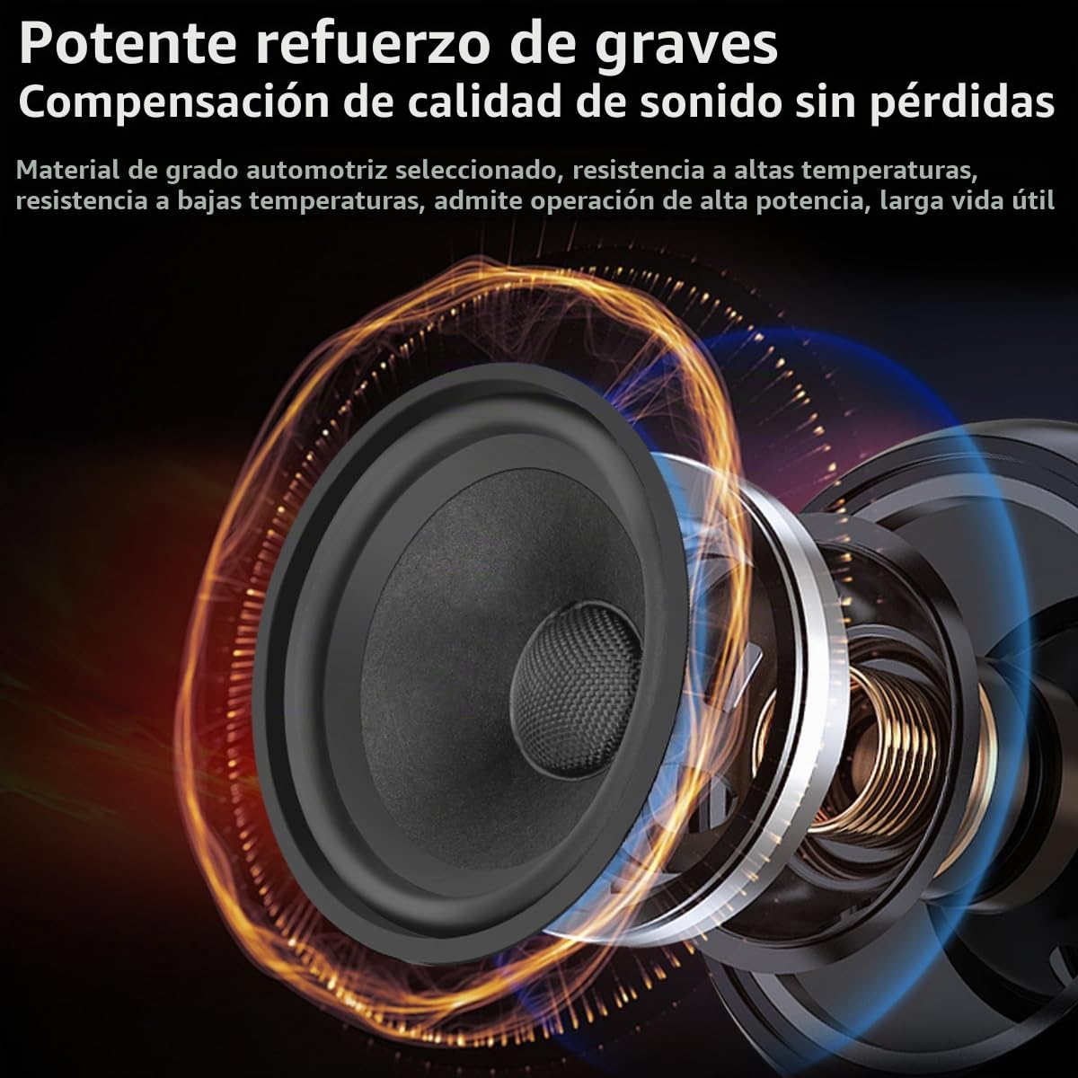 Altavoz de Coche WDiYA Fibra de Lana Sonido Envolvente Alta Fidelidad 300 W 4 Ohmios