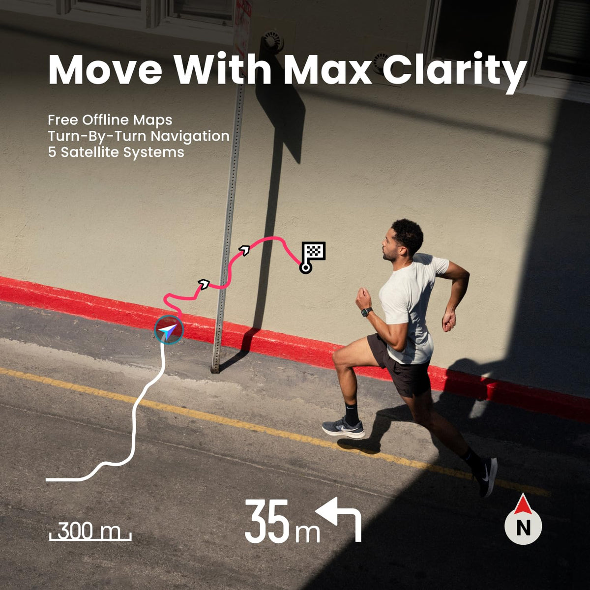 Reloj Inteligente Amazfit Bip MAX 46mm Negro con Pantalla AMOLED, GPS e IA