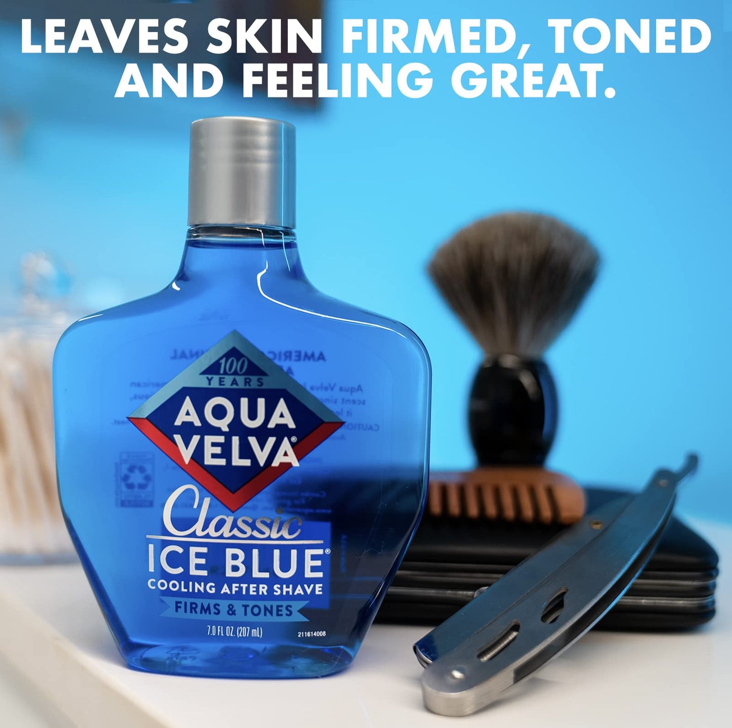 Aqua Velva After Shave, Classic Ice Blue, 7 Ounce
