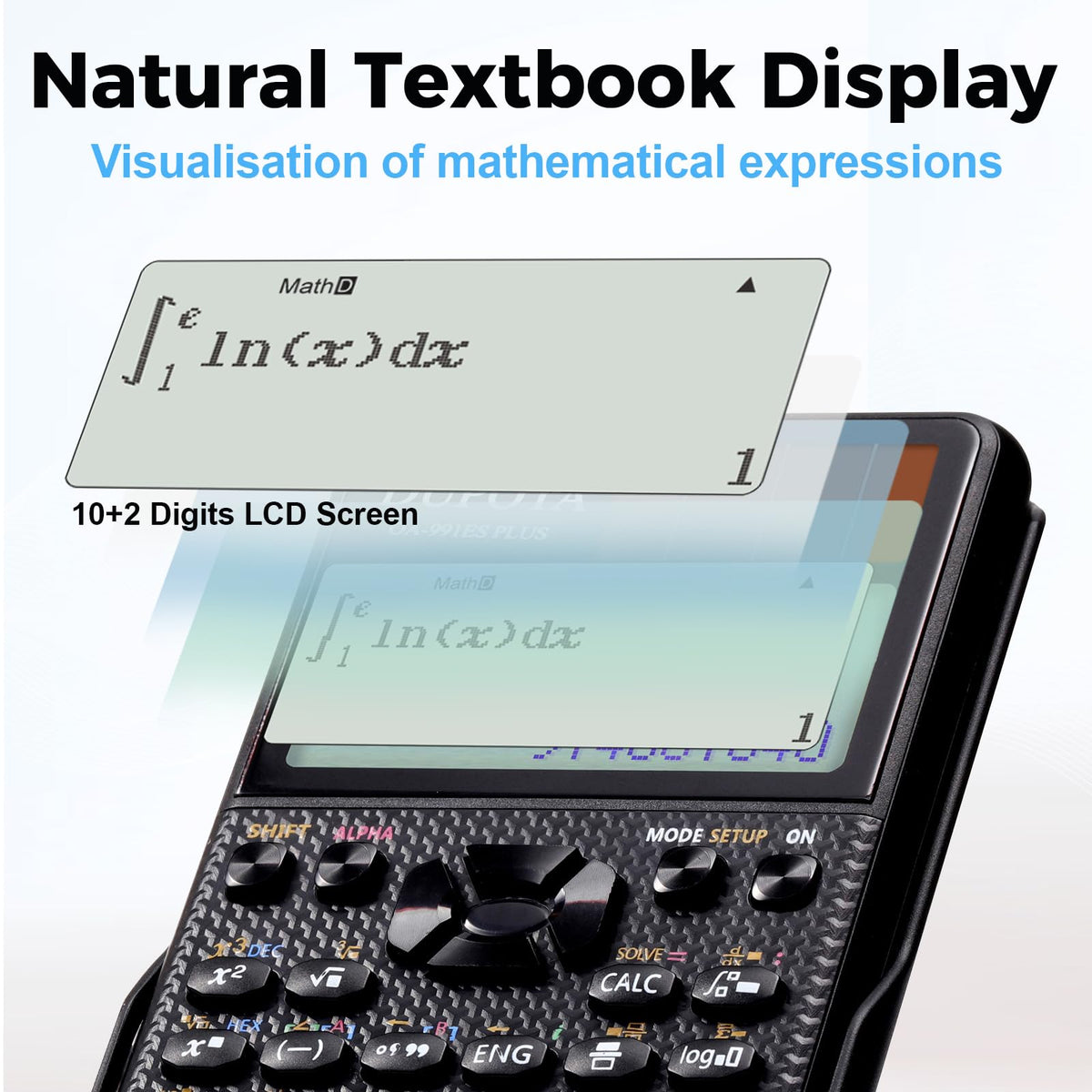 Calculadora Científica DUPOTA OA-991ES Plus 417 Funciones Visualización de 2 Líneas