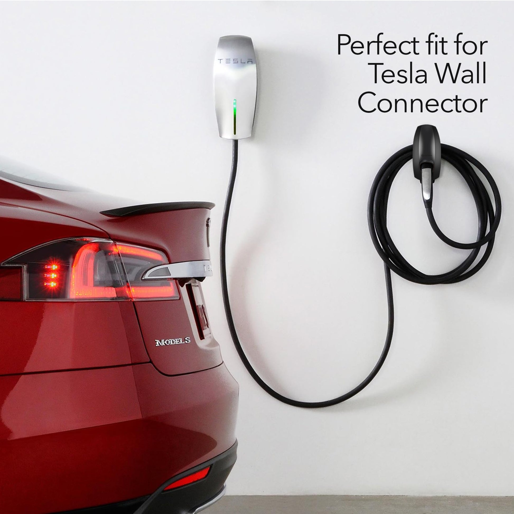 Lectron - Cargador eléctrico para vehículo de pared y soporte de cable para Tesla (NACS)