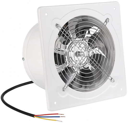 Aydomer - Ventilador de escape de 8 pulgadas montado en la pared, ventilador de ventilación de cochera de 500 CFM, ventilador de extracción de sótano con amortiguador de retroceso para uso comercial