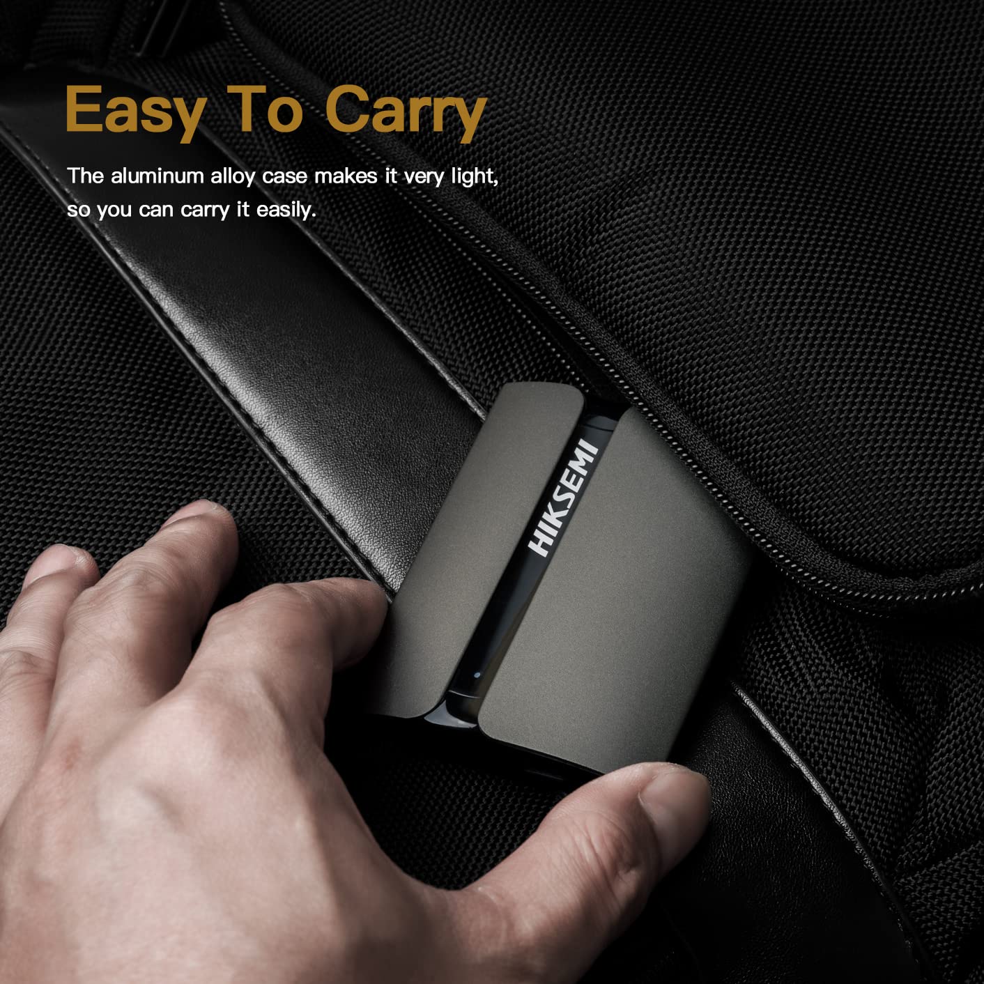 HIKSEMI T300S, SSD Externo Portátil, 1TB, Lectura: 560MB/s, USB 3.2 Tipo C, Compatible con Win/Mac/Android 4.0 para Arriba, Resistente a Caídas y Golpes