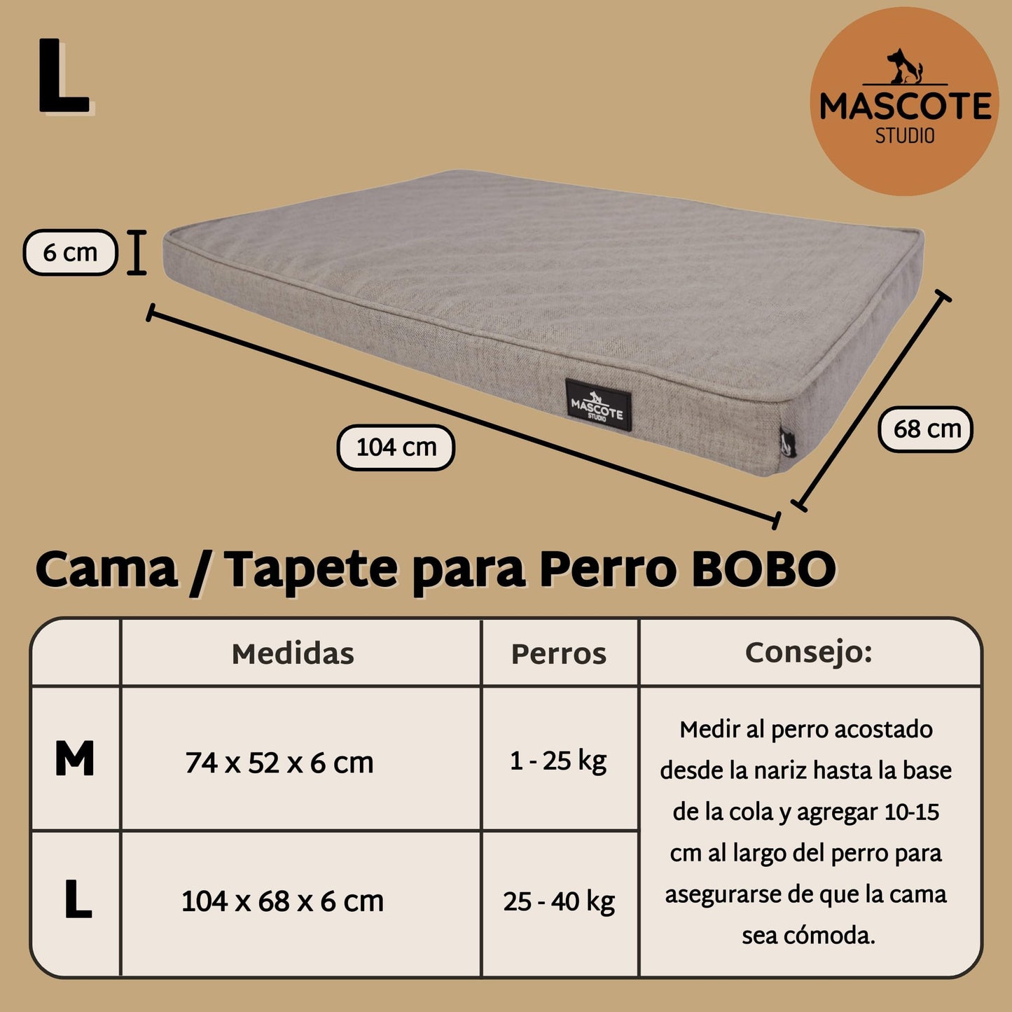 Cama Ortopédica Mascote Studio Bobo para Perro