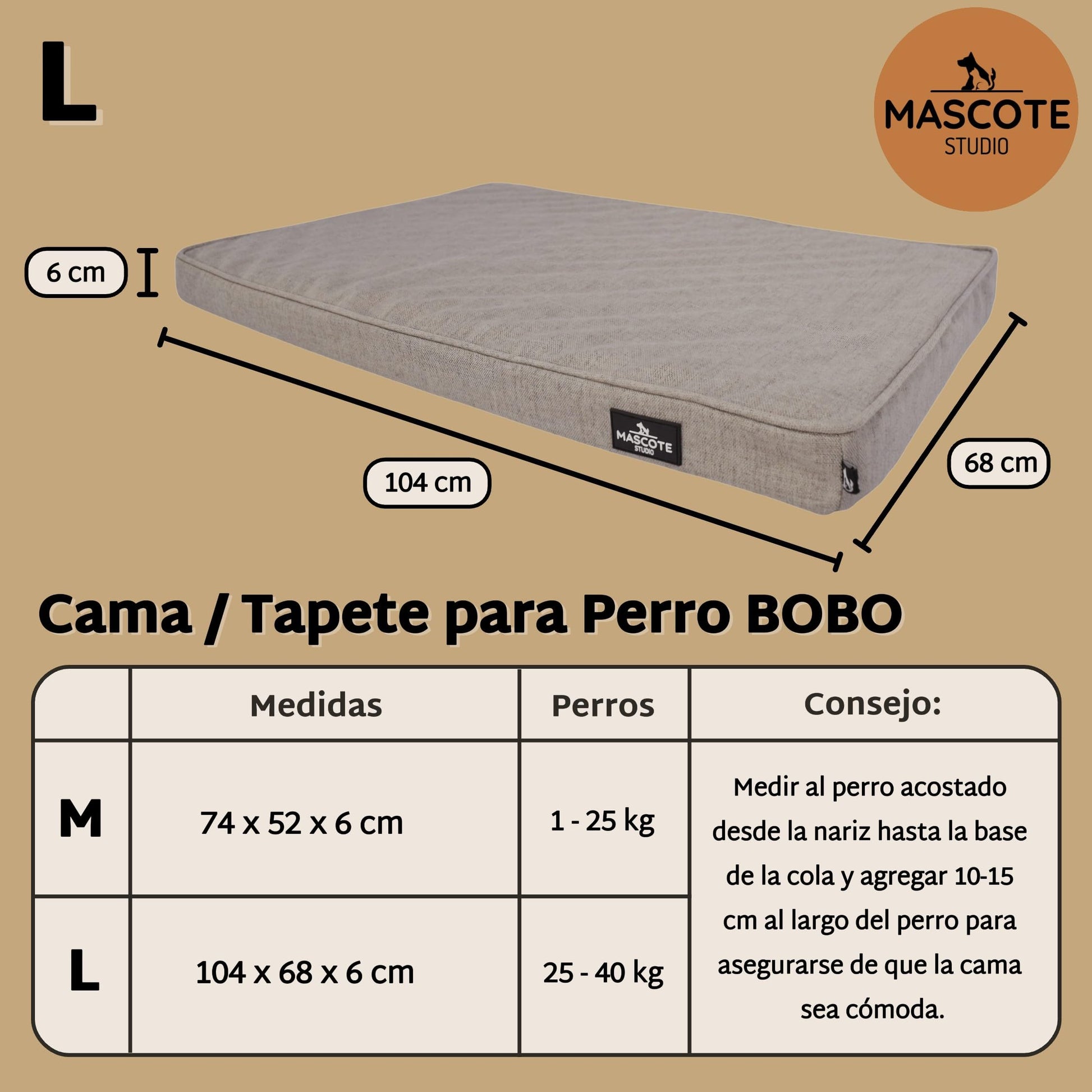 Cama Ortopédica Mascote Studio Bobo para Perro