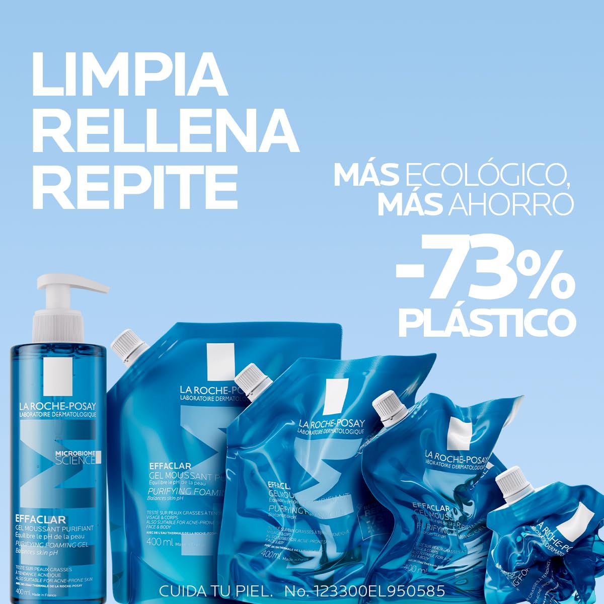 La Roche-Posay Effaclar Gel Purificante +M Refill 400ml