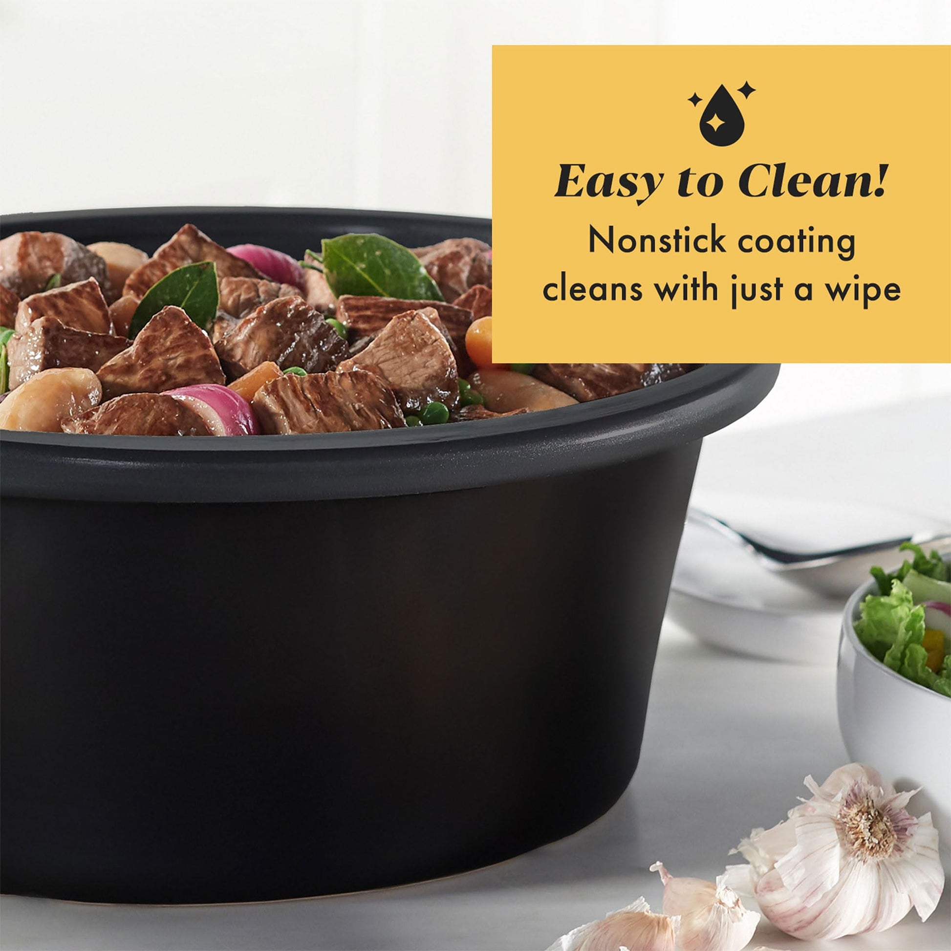 Crock-Pot Cook n' Carry - Olla de cocción lenta programable con cuenta regresiva a prueba de horno con gres extraíble, tapa de junta de fácil bloqueo y asas de transporte