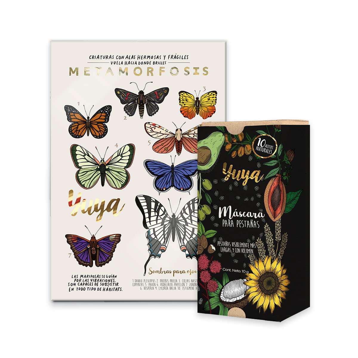 Yuya - Máscara 10 aceites + Sombras Metamorfósis (18 colores)