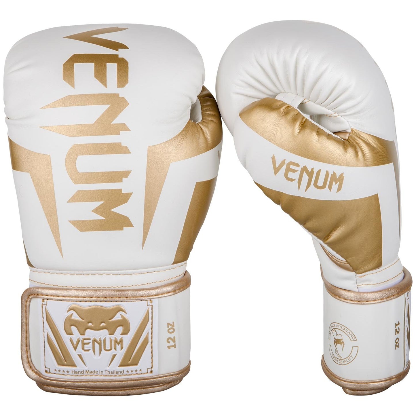 Guantes de Boxeo Venum Elite blanco oro 340.2 gram 12 oz