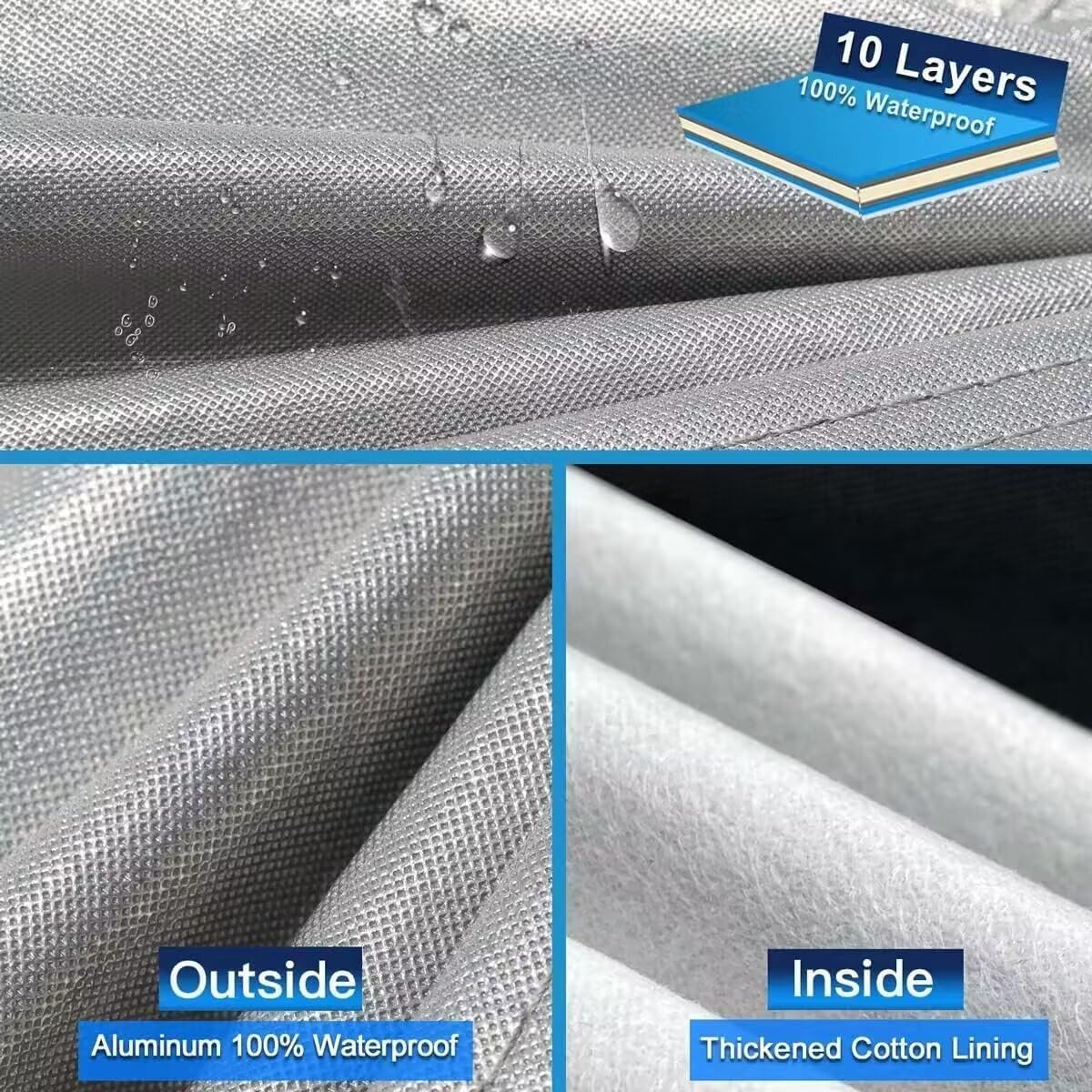 Holthly Funda de Coche de 10 Capas para B-MW Z4 E85, E89, G29 (2009-2025), Fundas de Coche para automóviles para Todo Tipo de Clima, Impermeable, protección contra el Sol, la Nieve, la Lluvia
