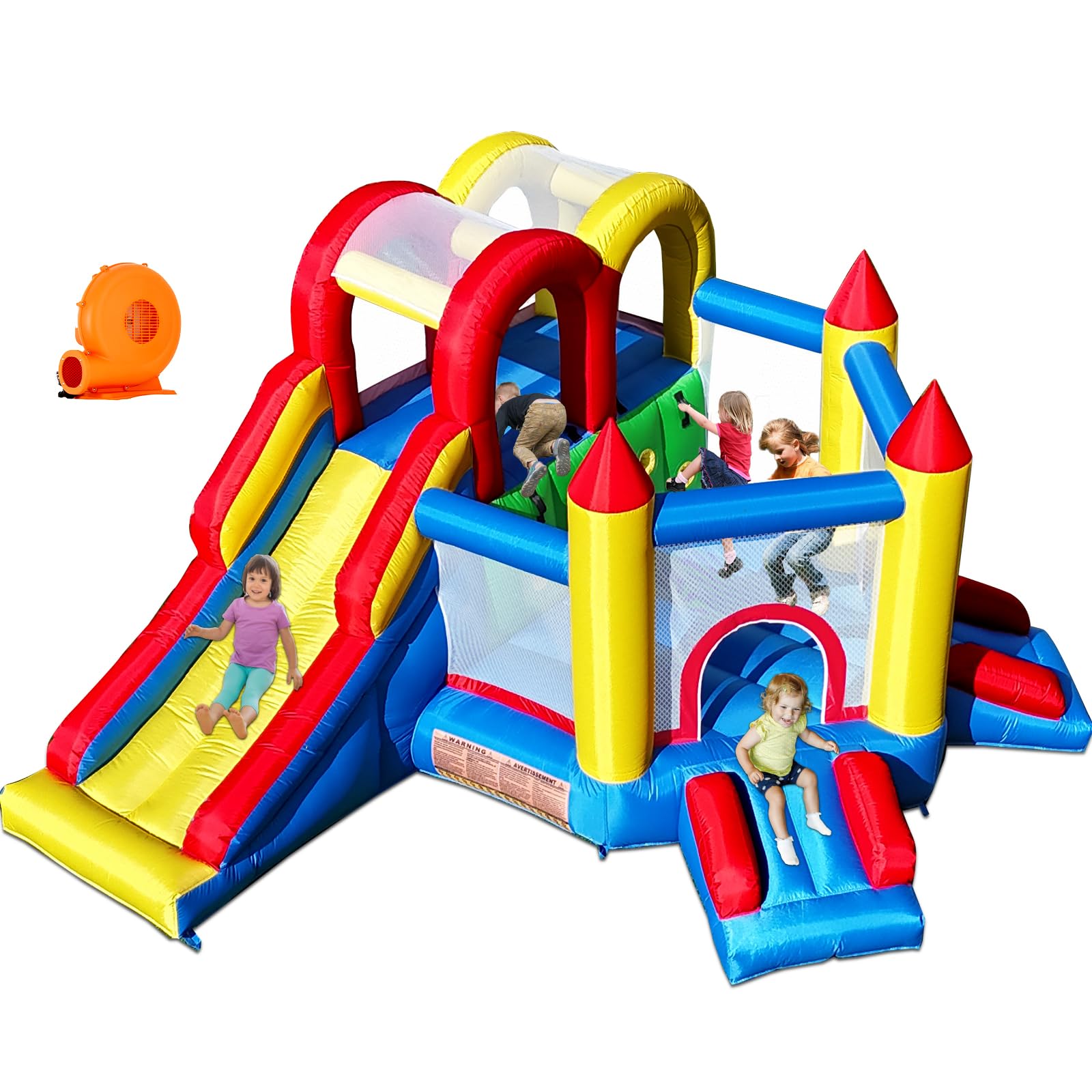 Casa Inflable Umbalir para Niños de 3 a 8 Años Multicolor Segura para Interiores y Exteriores