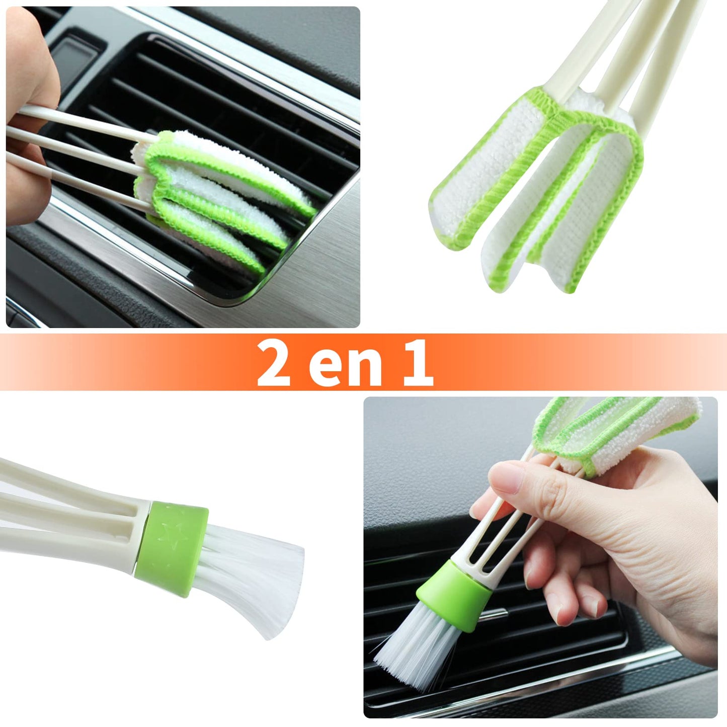 Kit de Cepillos para Detallar de Coche Azul 16 Piezas