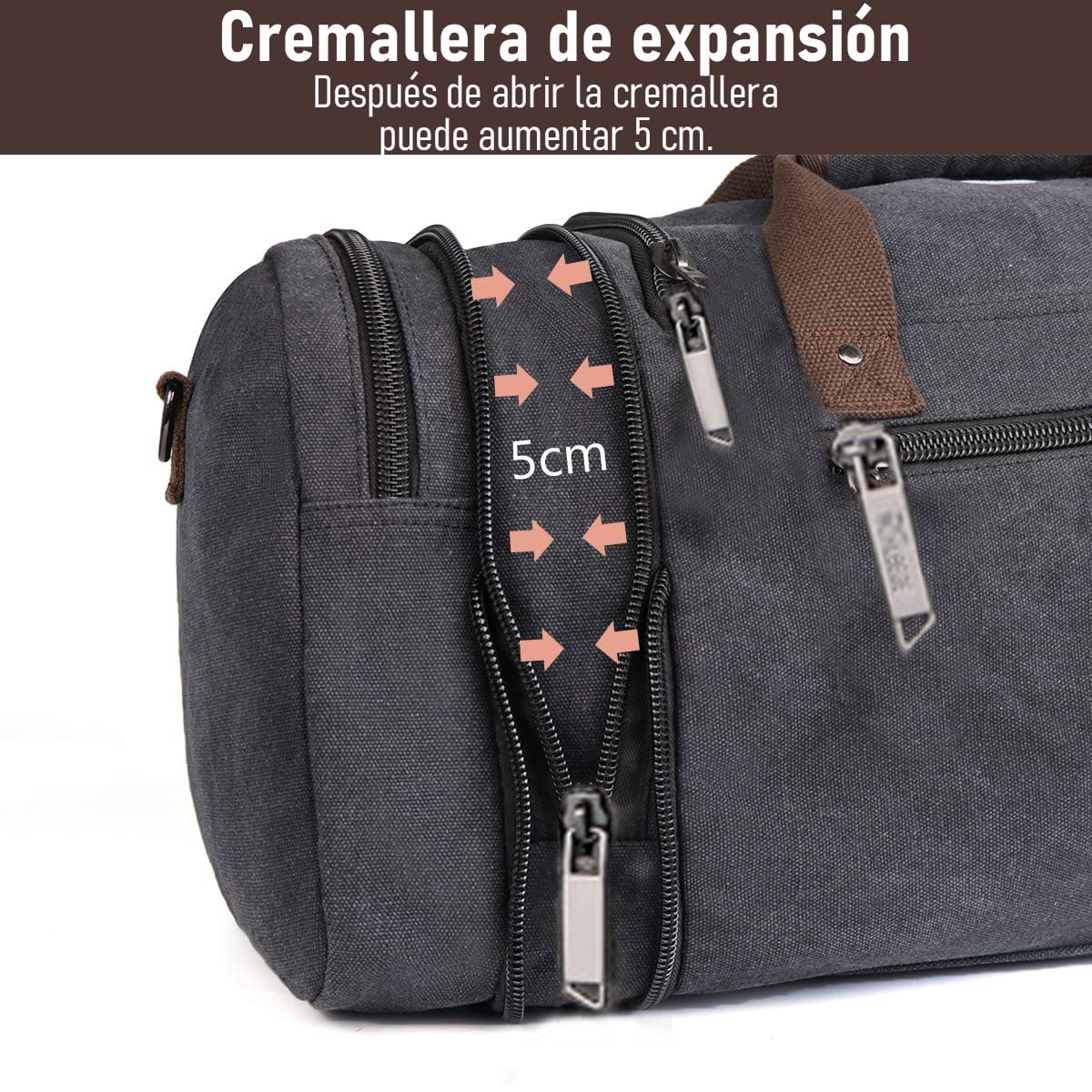 Lumewave Bolsa De Lona Para Viajes,Bolsas De Viaje De Lona Expandibles Para Hombres,Gran Capacidad Bolsa Plegable De Deporte,Bolsa De Lona Para Weekender Acampar y Viajar