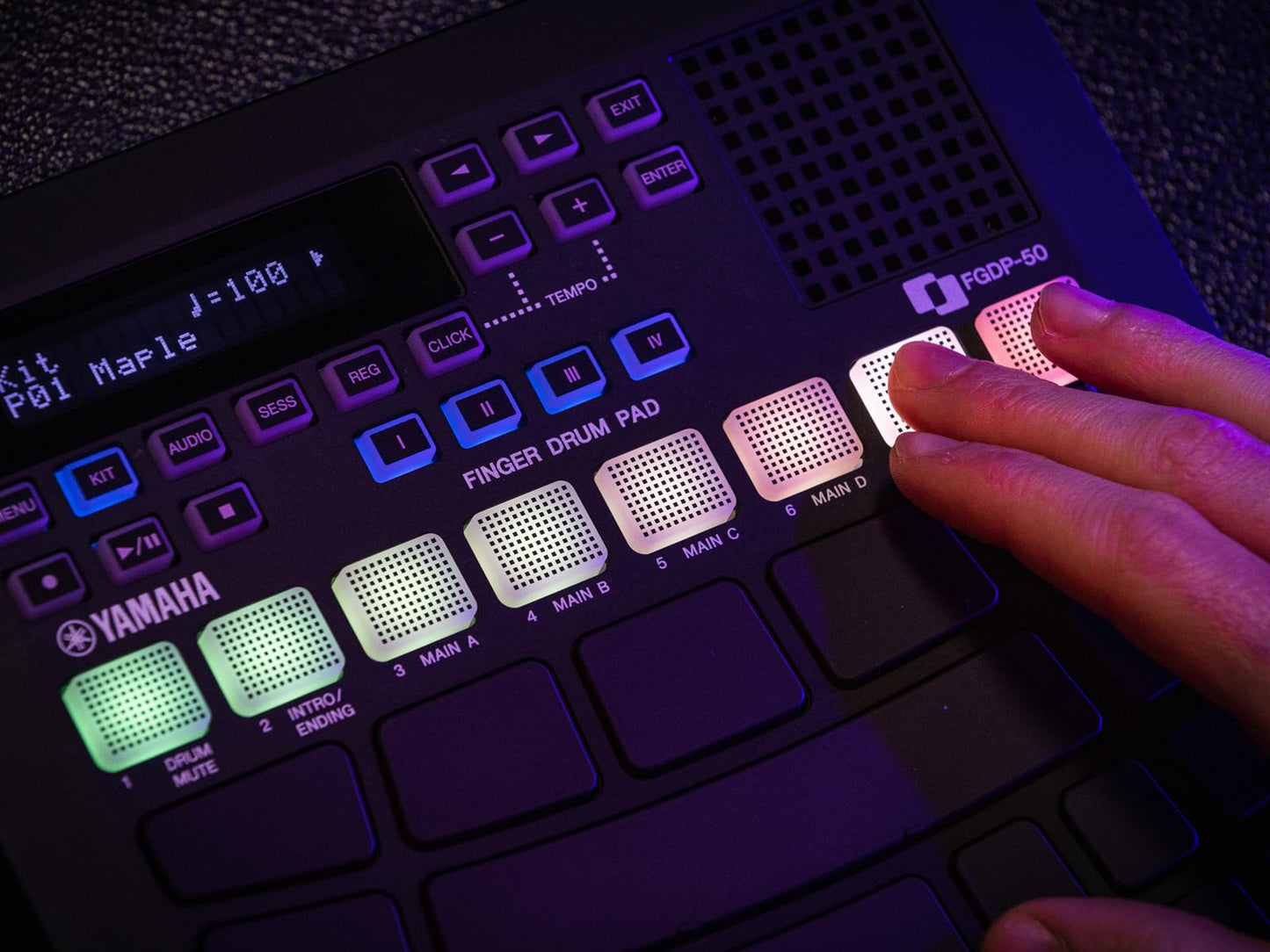 Almohadilla Electrónica Yamaha FGDP-50 Negra