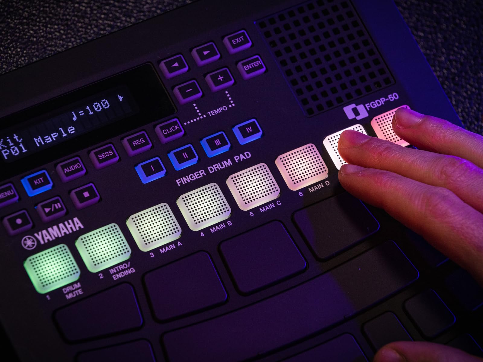 Almohadilla Electrónica Yamaha FGDP-50 Negra