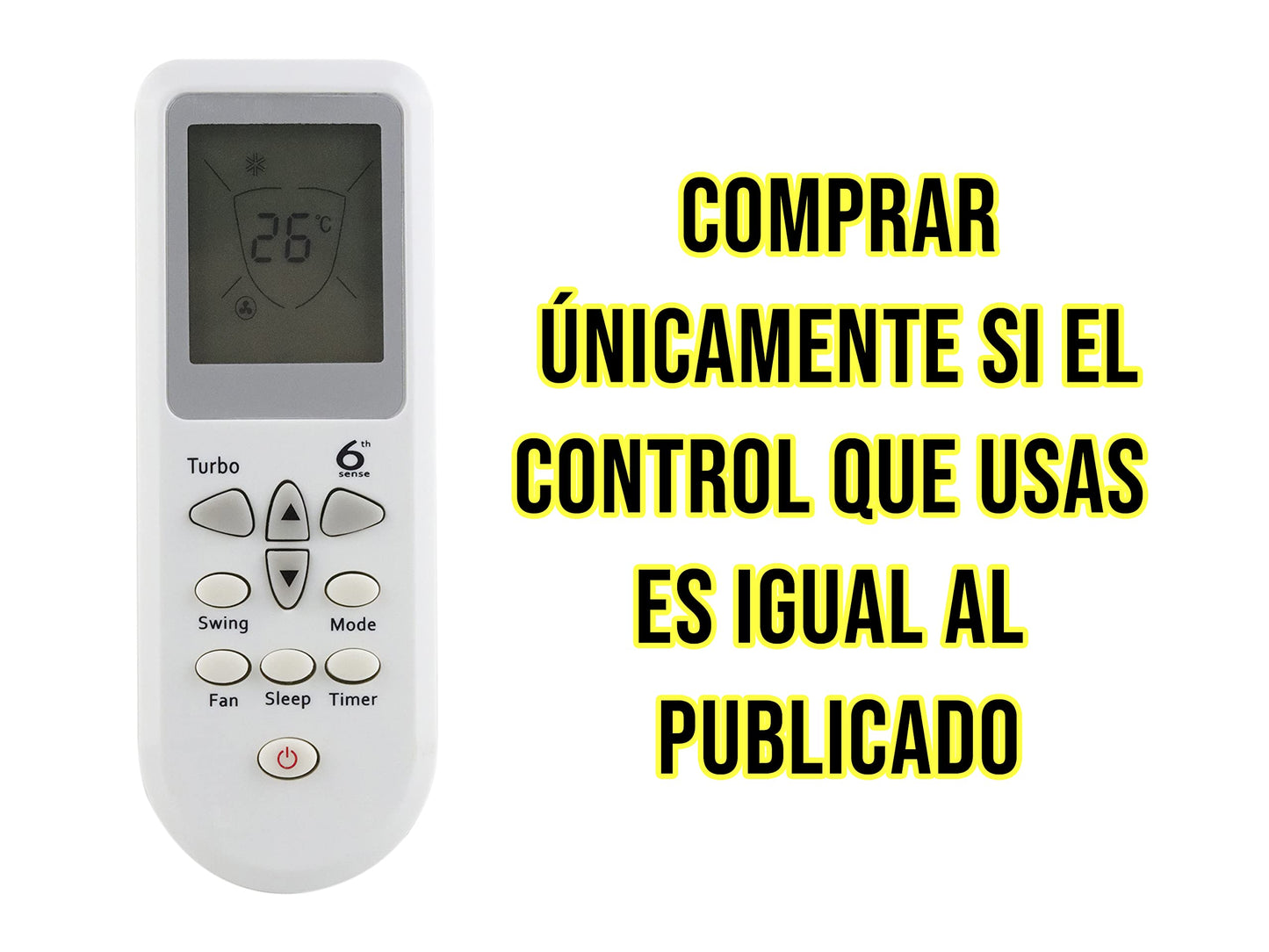 LIDERT Control para Minisplit Whirlpool Aire Acondicionado