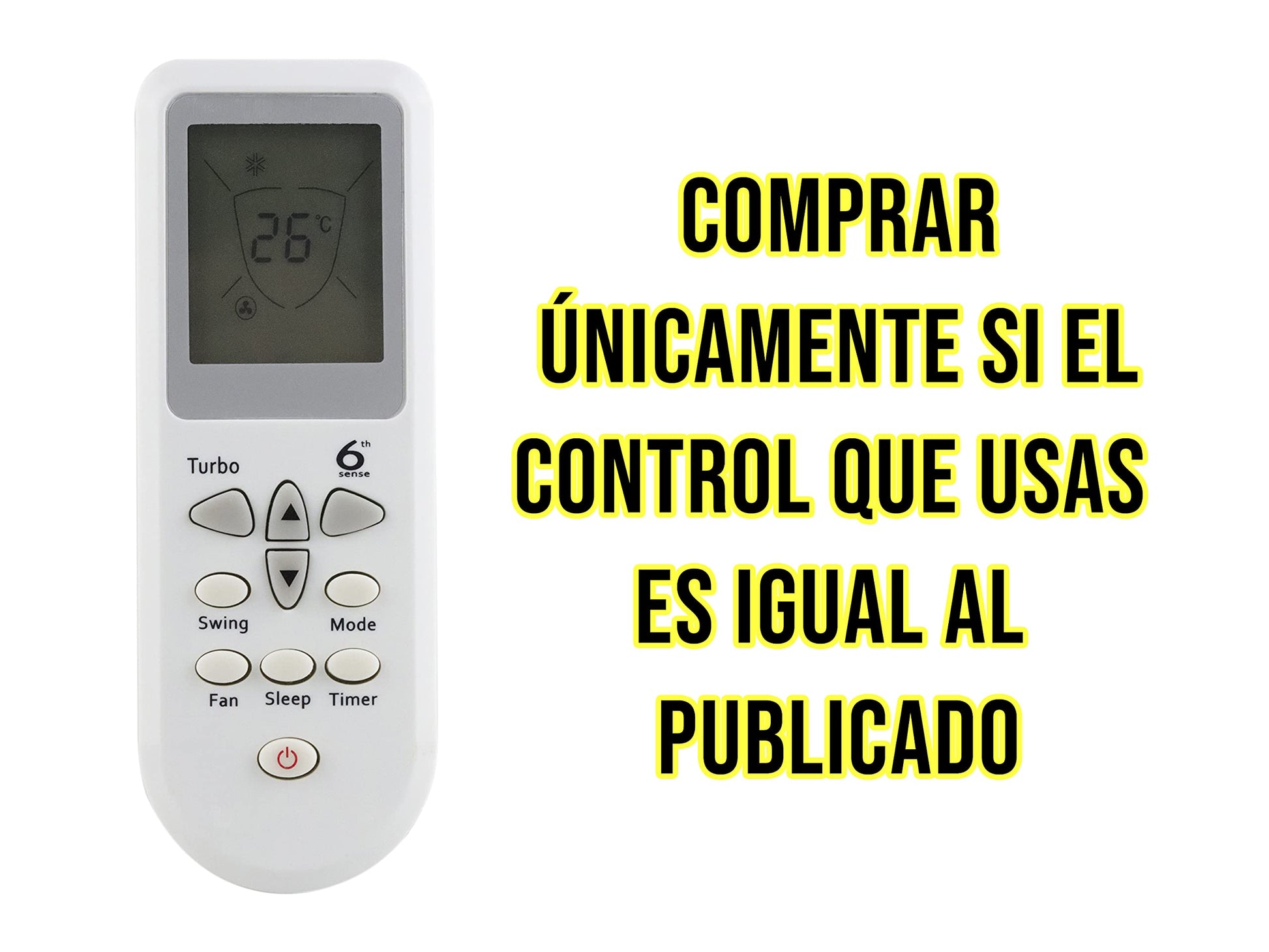 LIDERT Control para Minisplit Whirlpool Aire Acondicionado