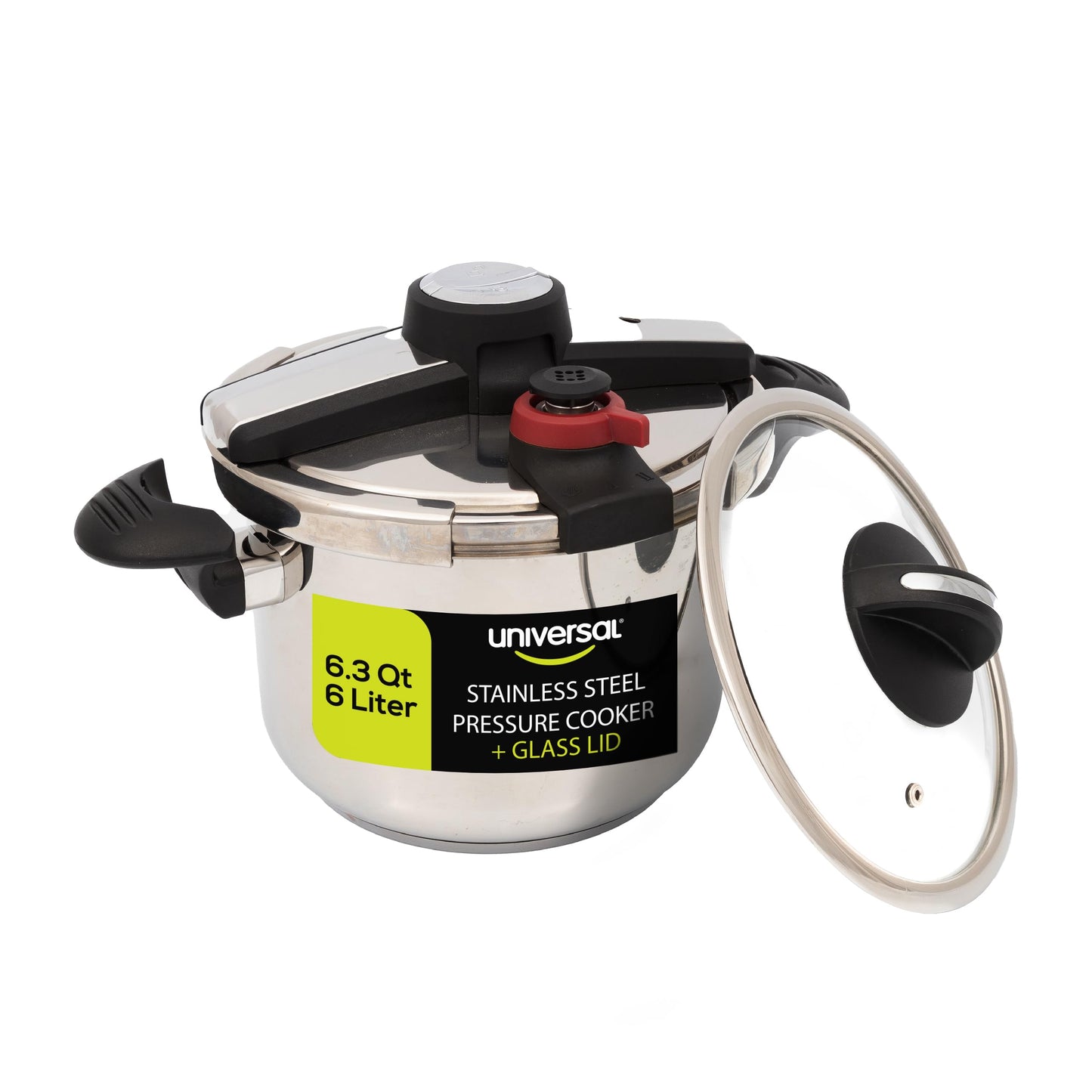 Olla de Presión Universal Silver Express Acero Inoxidable Apertura Fácil y Seguridad para Cocina Rápida