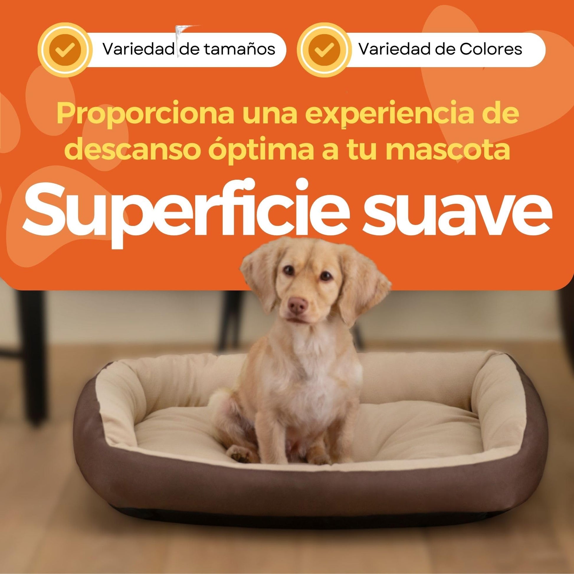 Cama para Perro Hills Cafe Beige Resistente y Confortable con Relleno Suave