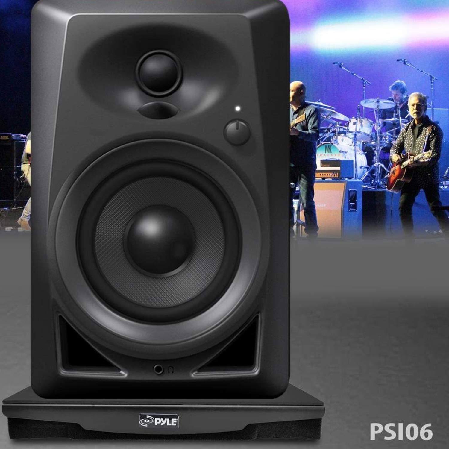 Riser para Altavoces Pyle Audio Gris Aislante Acústico de Sonido 10.3"x12.8"
