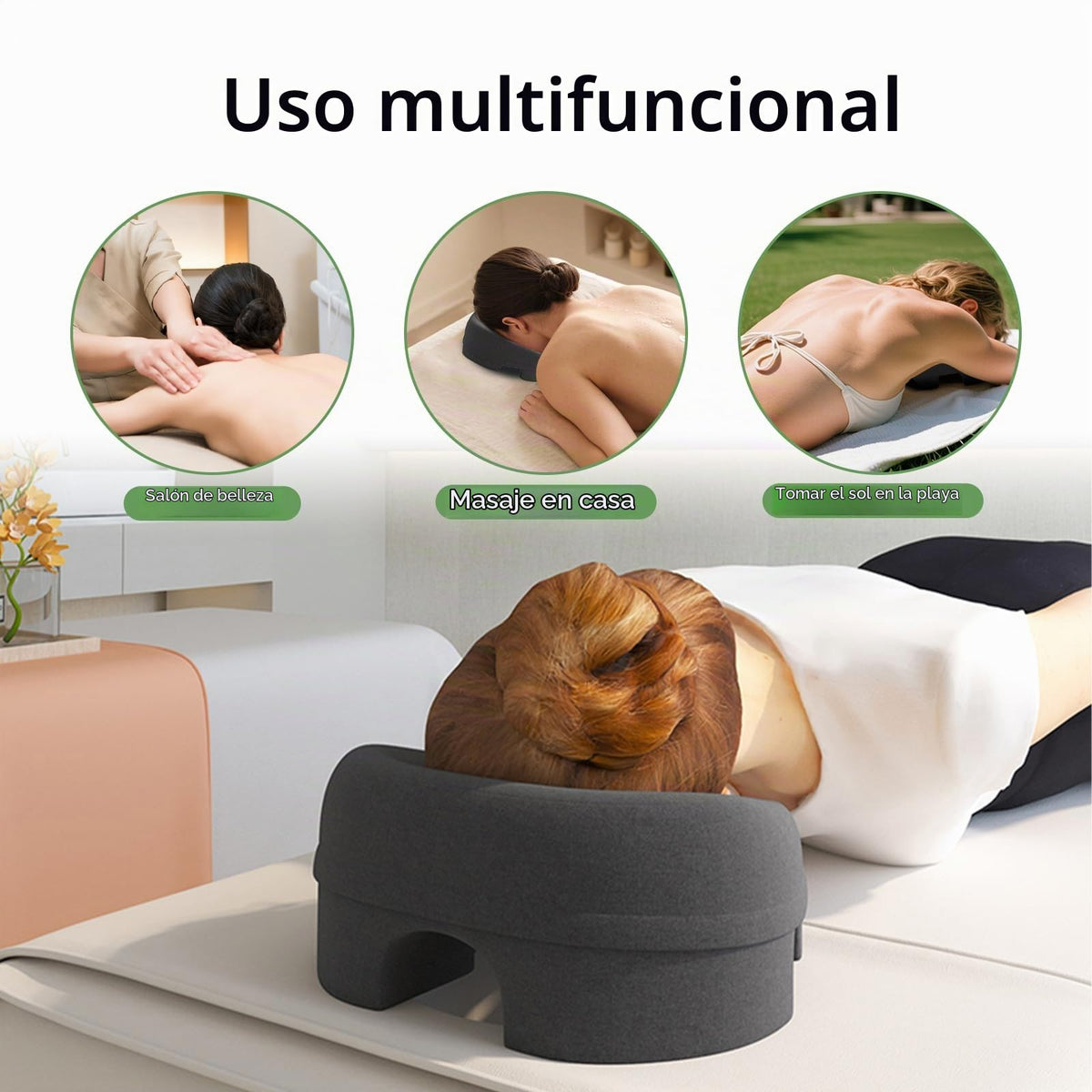 Almohada Facial UTJZIB Azul para Masaje y Recuperación Postcirugía Ocular