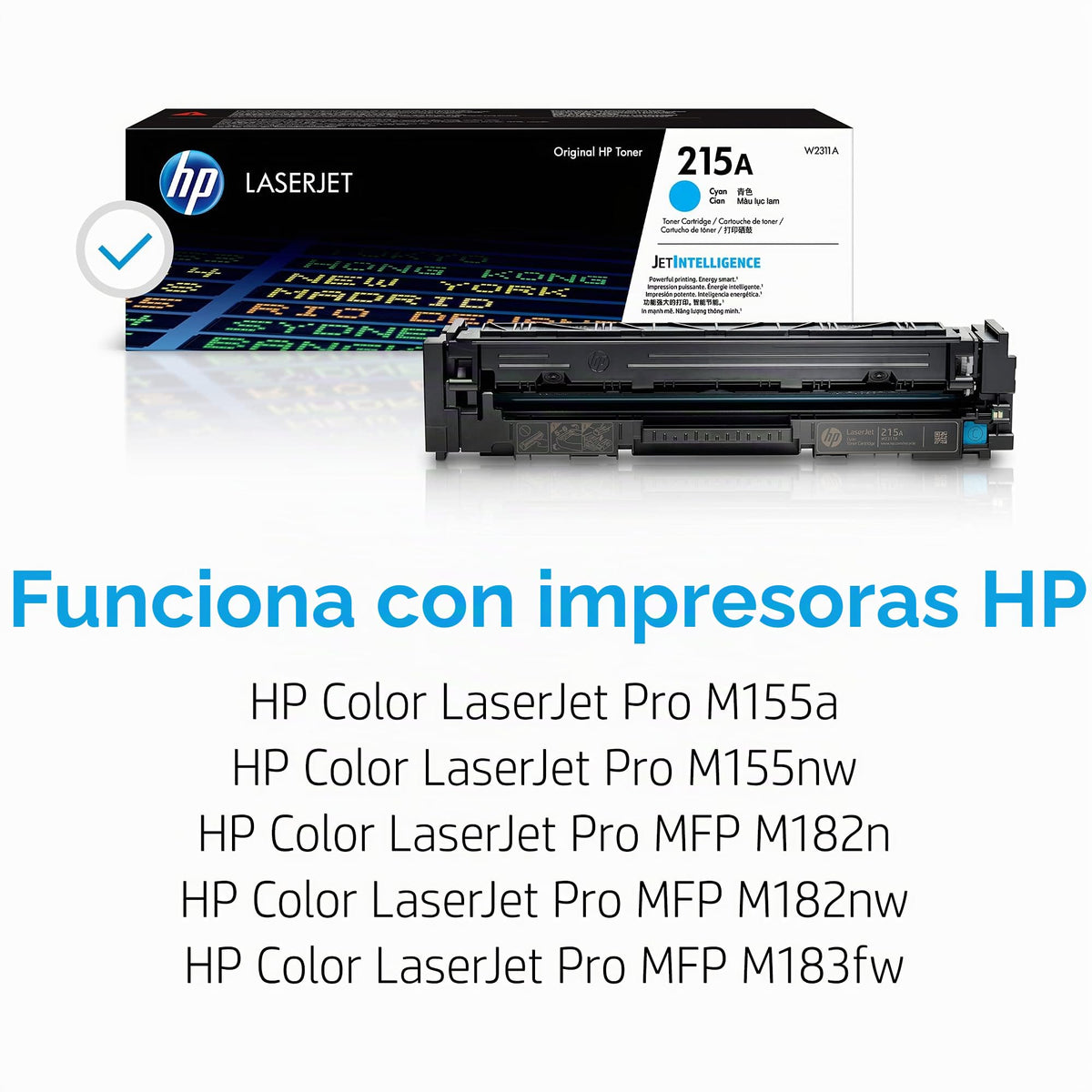 Tóner HP LaserJet Original Cian para MFP M182nw y M183fw