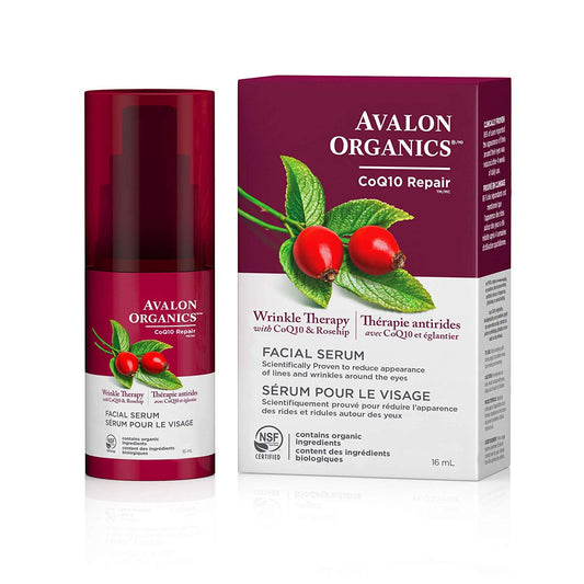 Avalon Organics CoQ10 Repair Wrinkle Defense Serum for Unisex Serum 0.55 oz