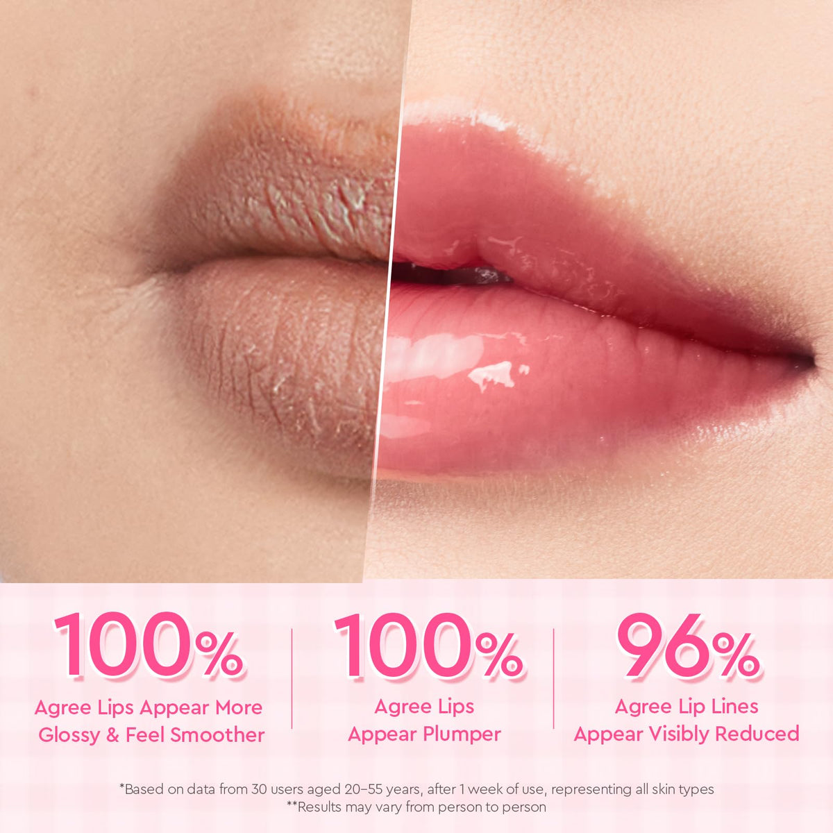 Glad2Glow sérum labial 3 en 1 con efecto iluminador, bálsamo labial con color con VC-IP y Vitamin E, brillo ligero no pegajoso con charm a juego (03 Berry)