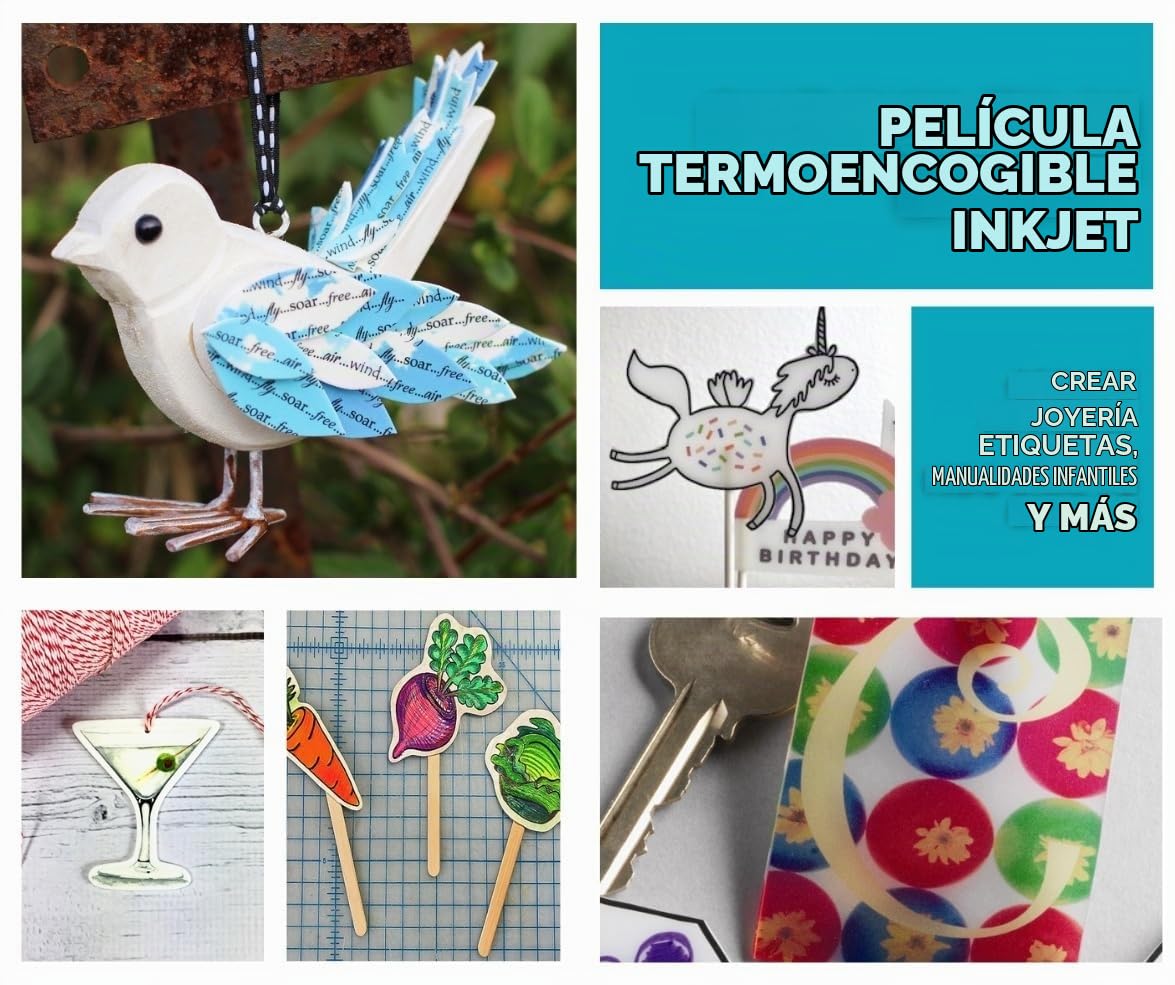 Papel Retráctil Grafix Blanco Inkjet Imprimible Paquete de 6