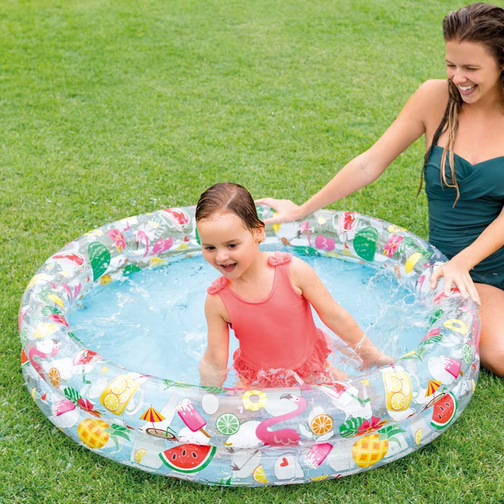 Intex - Piscina Inflable con 2 Anillos para niños (48 x 10 Pulgadas) [Estilos Surtidos]