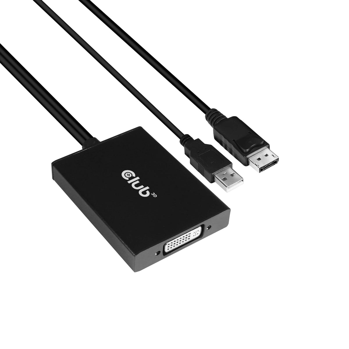 Adaptador Activo DVI-D CAC-1010 Club 3D Blanco Alimentado por USB A resolución 2560x1600 Compatible con HDCP