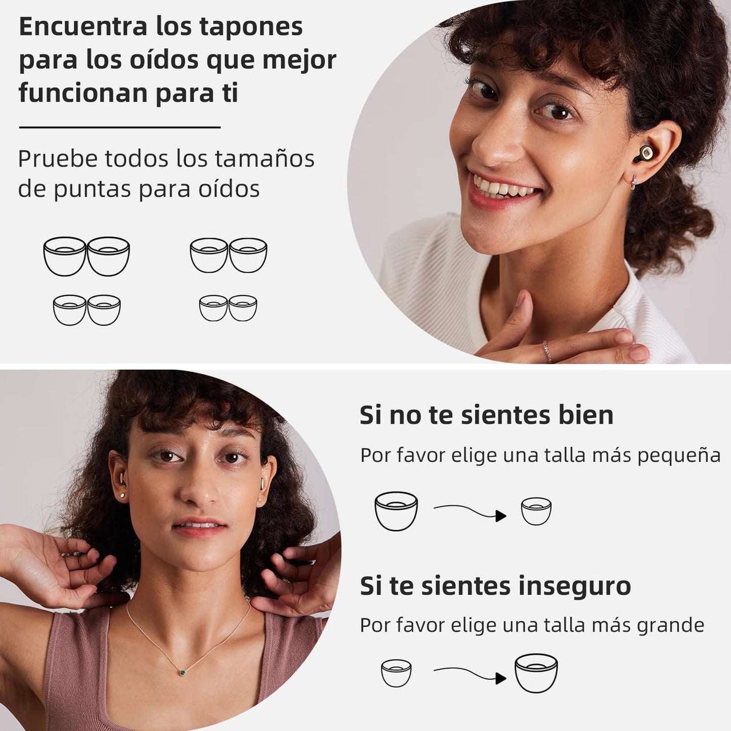 Tapones de Oídos Reutilizables SNR 32 dB Protectores Auditivos para Dormir y Concierto para Alta Concentración