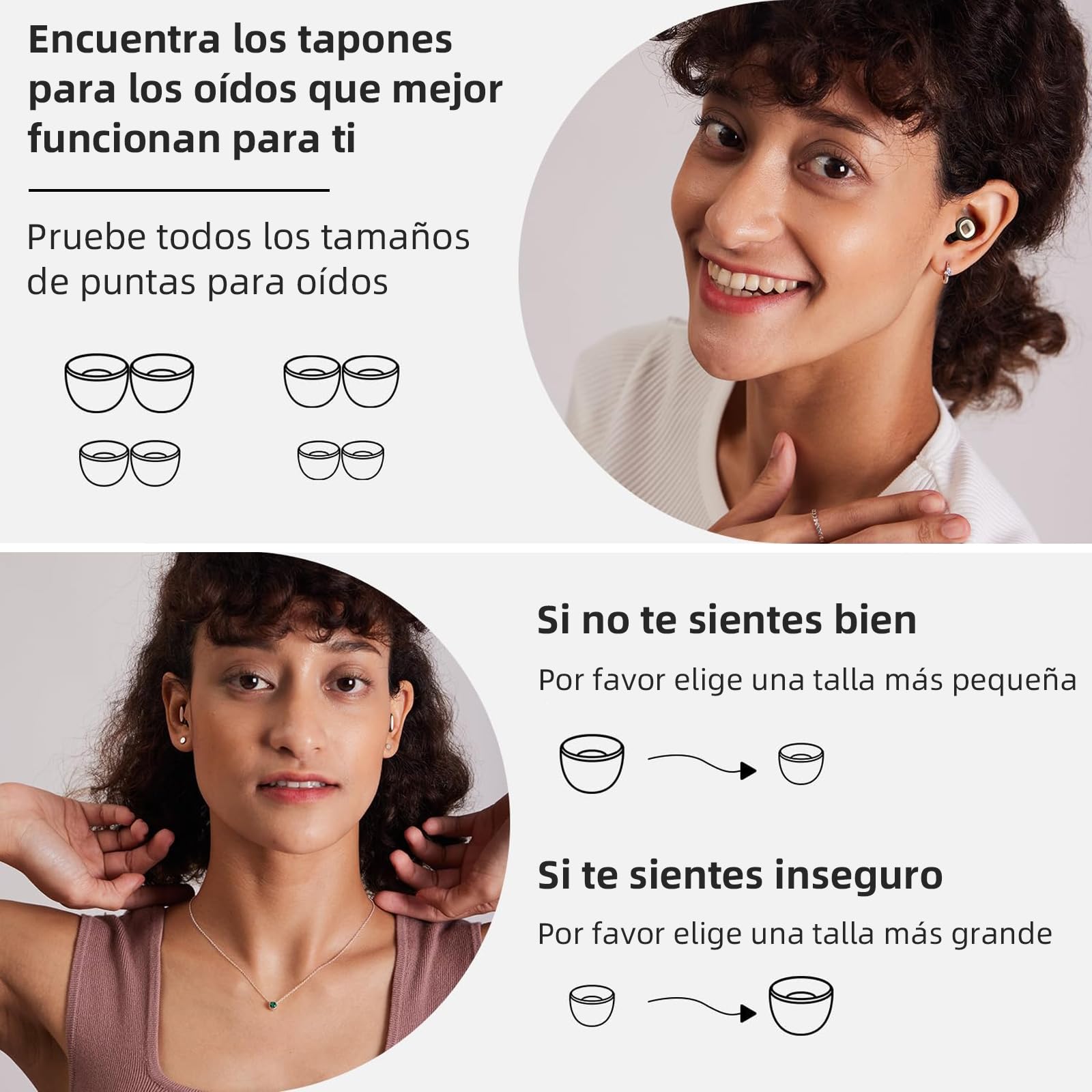 Tapones de Oídos Reutilizables SNR 32 dB Protectores Auditivos para Dormir y Concierto para Alta Concentración