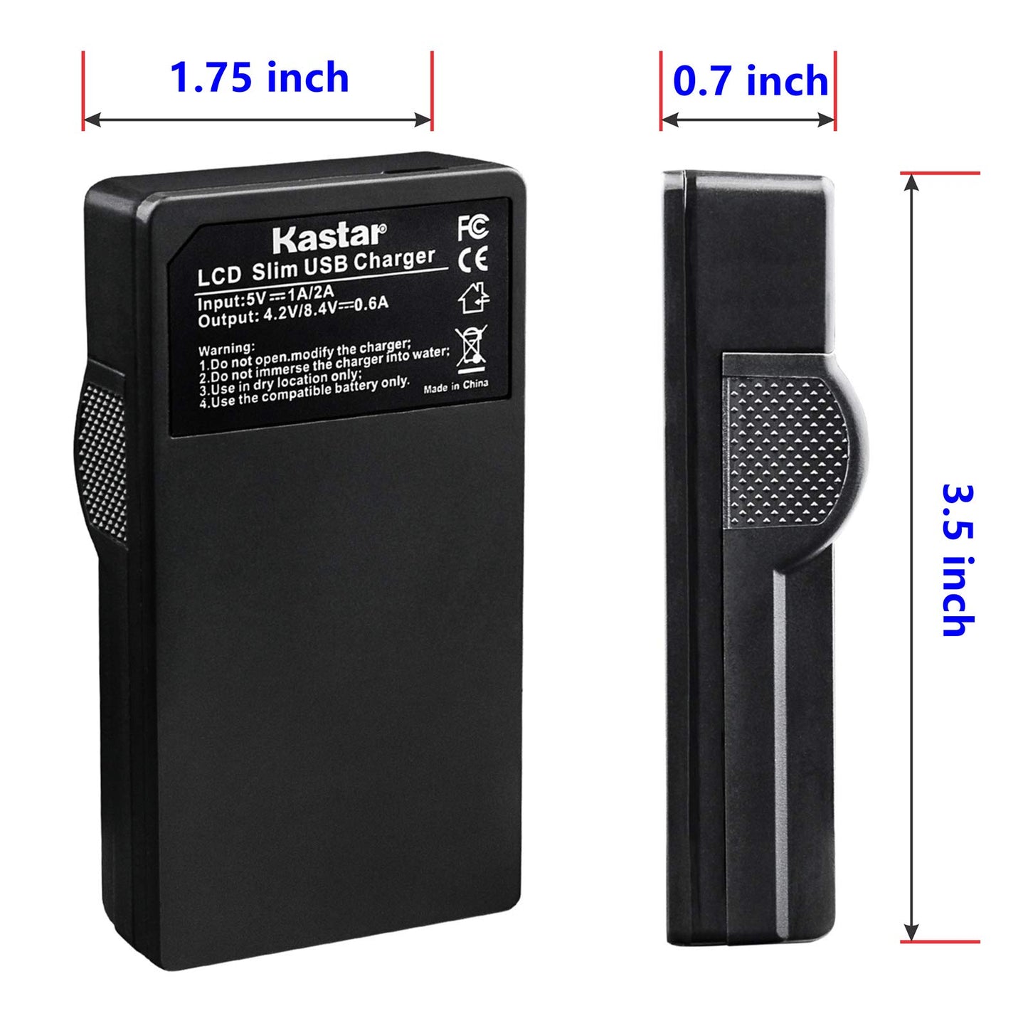 Cargador USB Kastar Negro con Batería KLIC-7006