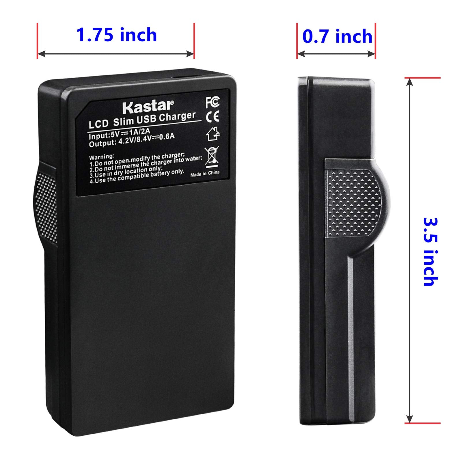 Cargador USB Kastar Negro con Batería KLIC-7006