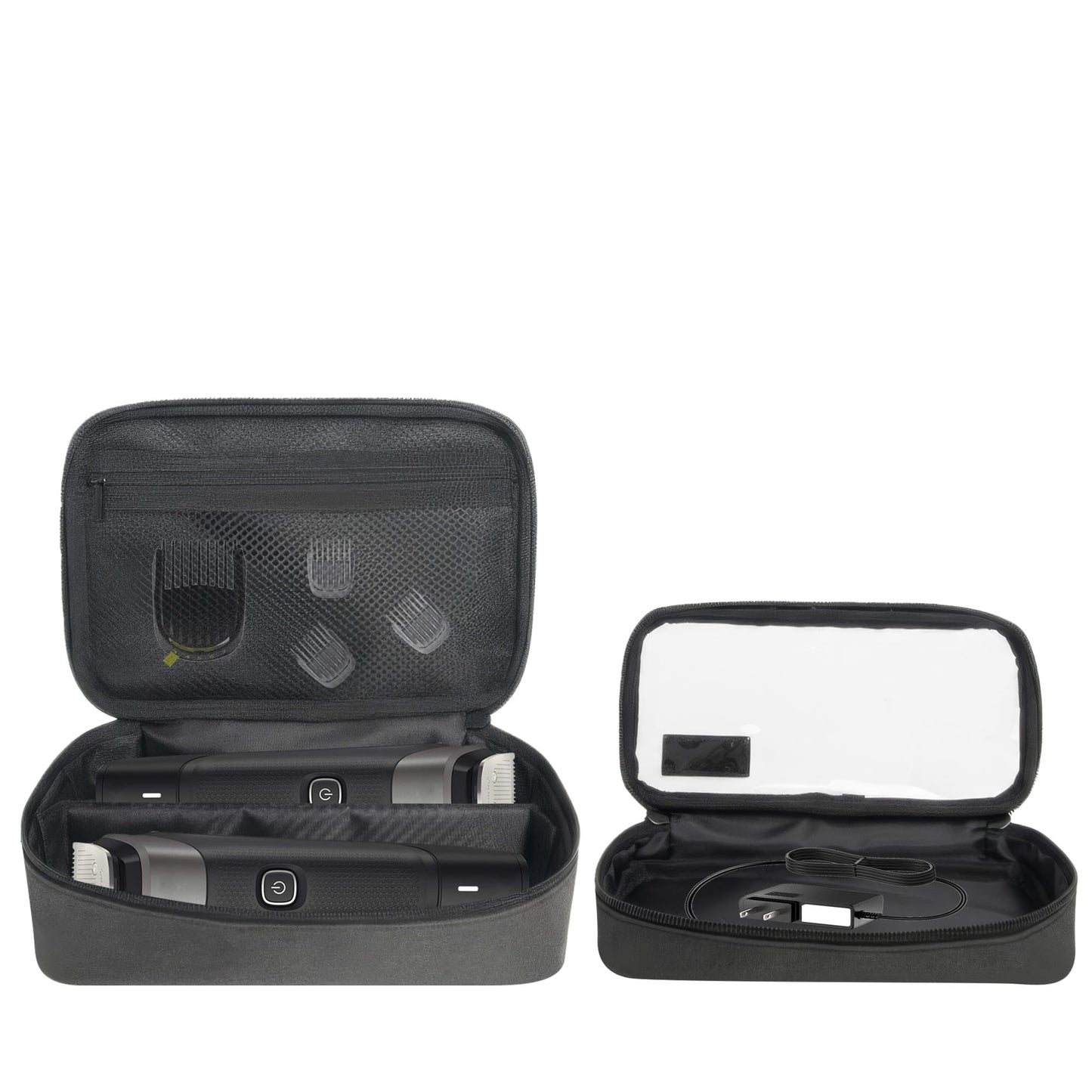 Kingshion Bolsa de almacenamiento de viaje compatible con la serie Philips Norelco Multigroom, con bolsillo de malla para accesorios y bolsillo transparente para cargador y accesorios, Prot