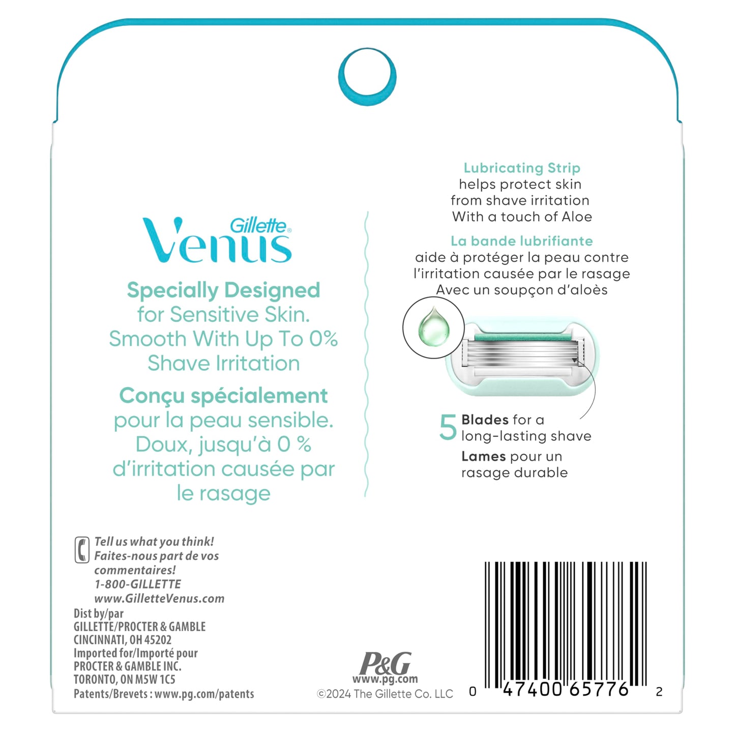 Gillette Venus Extra Smooth Sensitive Women's Blade - 6 Refills