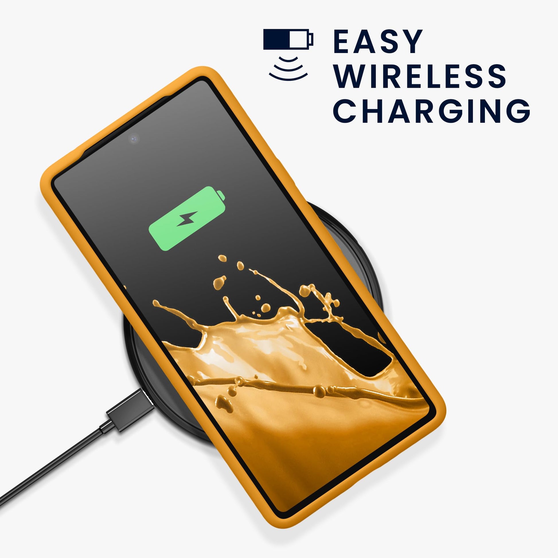 kwmobile Carcasa Compatible con Google Pixel 7a Funda - Case TPU y Silicona antigolpes - Apto Carga inalámbrica - Mango