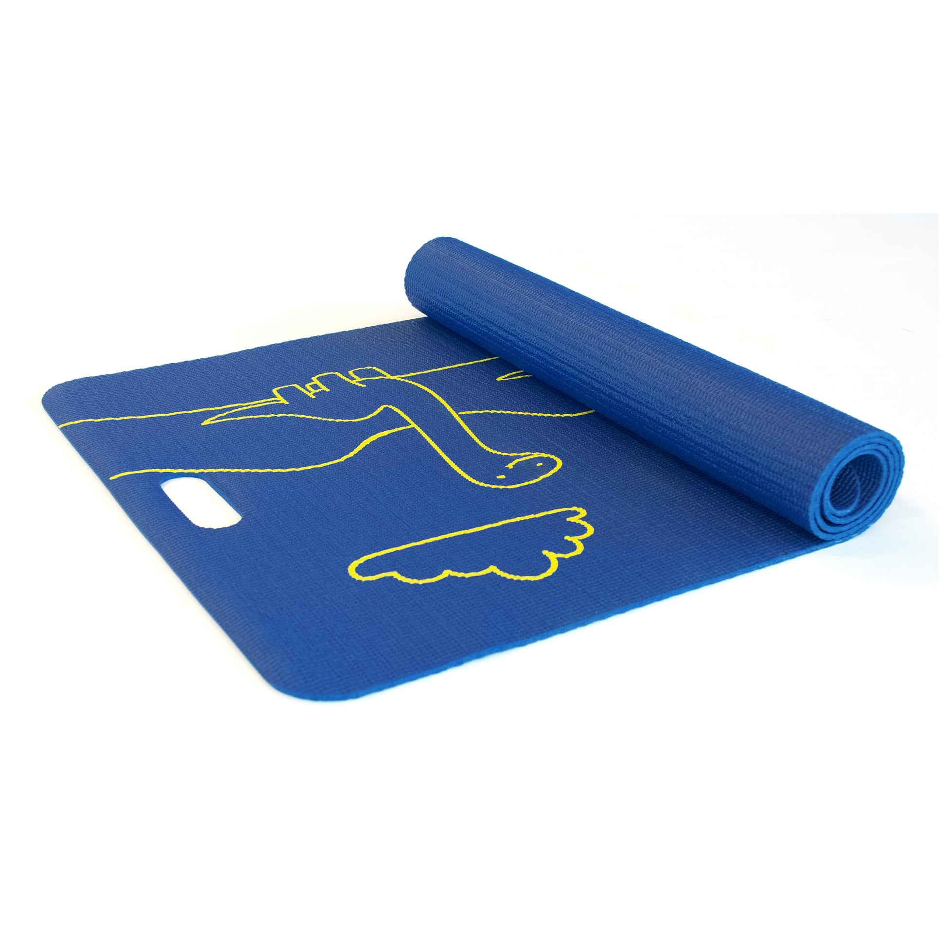 DaisyOsbor Merrithew Esterilla de Yoga y Ejercicio para niños, Dinoland (Azul)
