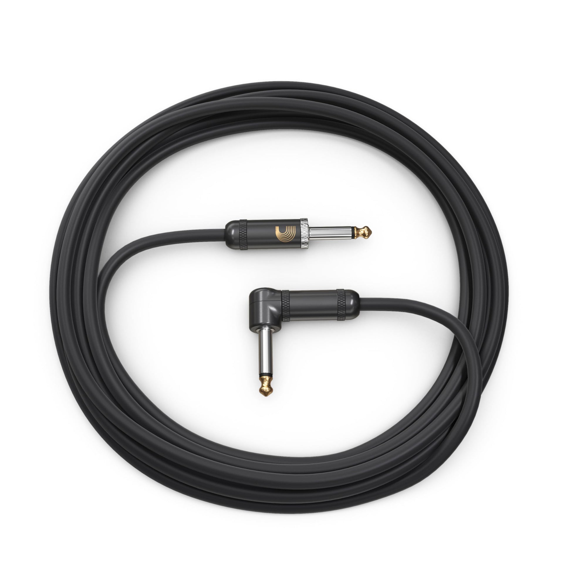 Cable de guitarra D'Addario American Stage, cable de instrumento con conectores de 1/4", extremo recto/ángulo recto, 6 metros