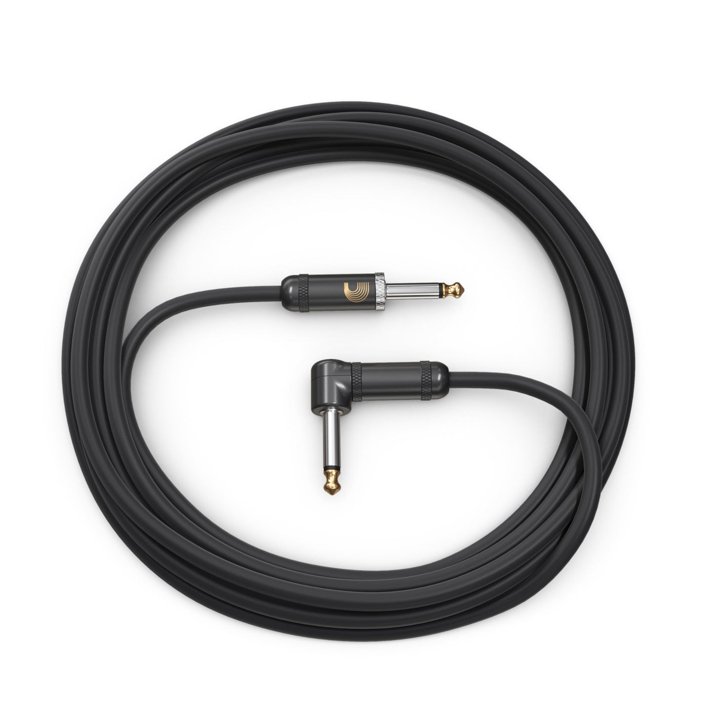 Cable de guitarra D'Addario American Stage, cable de instrumento con conectores de 1/4", extremo recto/ángulo recto, 3 metros