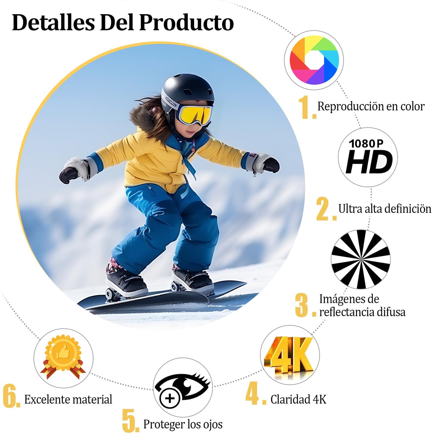 OPKOJIHY Pantalla para Proyector de 100 Pulgadas,16:9 Pantalla De Proyección HD Resistente a Las Arrugas,Visualización de Proyección Portátil con 8 Ganchos,Pantalla de película,para Camping,Oficina