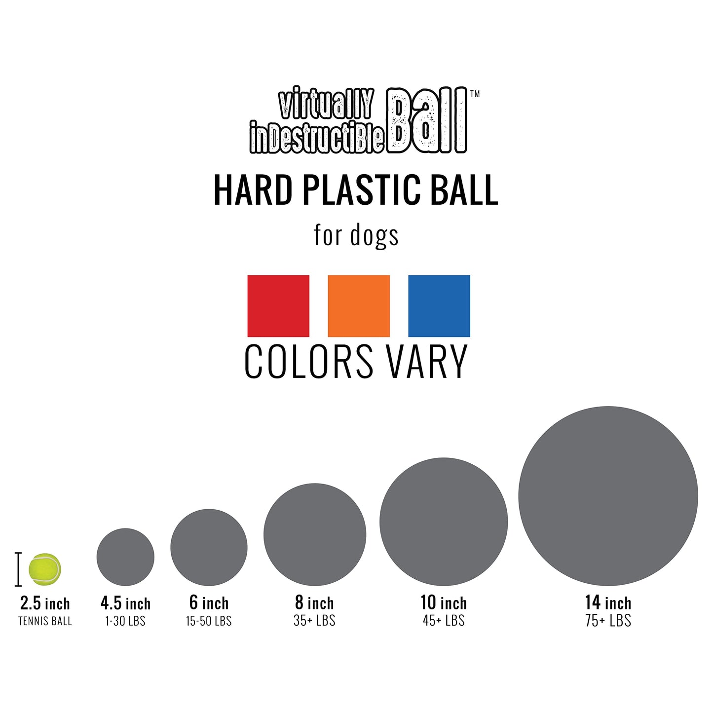 Bola para Perros Doggie Dooley 6 Pulgadas Indestructible