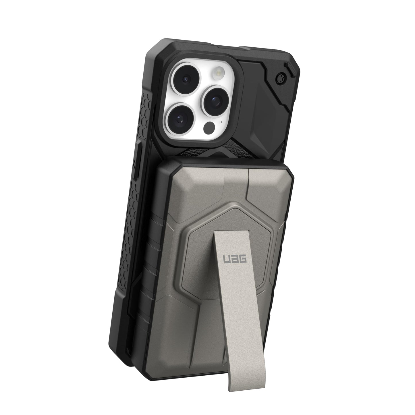 Banco de Energía Urban Armor Gear UAG Negro 10000 mAh Carga Rápida USB-C Inalámbrico Magnético 20 W para iPhone 15 y Samsung Galaxy S24