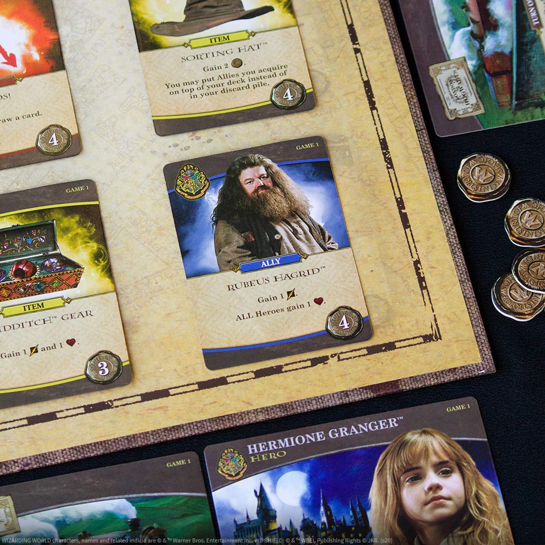 Juego de Mesa Usaopoly Harry Potter Hogwarts Battle Producto Oficial Cooperativo de Cartas para Construir Mazos
