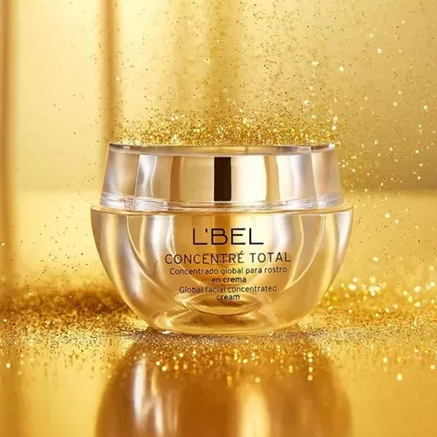L'BEL - Concentré Total 10 Crema Hidratante 50 g, Crema Antiarrugas y Antiedad Facial, con 10 Beneficios, Ilumina, Revitaliza, Nutre y Repara, con Maitakie Imperial y Tecnología GeneticComplex