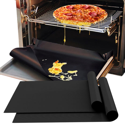 Demiwise - Juego de 2 forros antiadherentes para horno para la parte inferior del horno, 16 x 24 pulgadas de grosor de teflón para la parte inferior del horno, evita que se derrumbe, olores, sin BPA y PFOA, reutilizable, fácil de limpiar