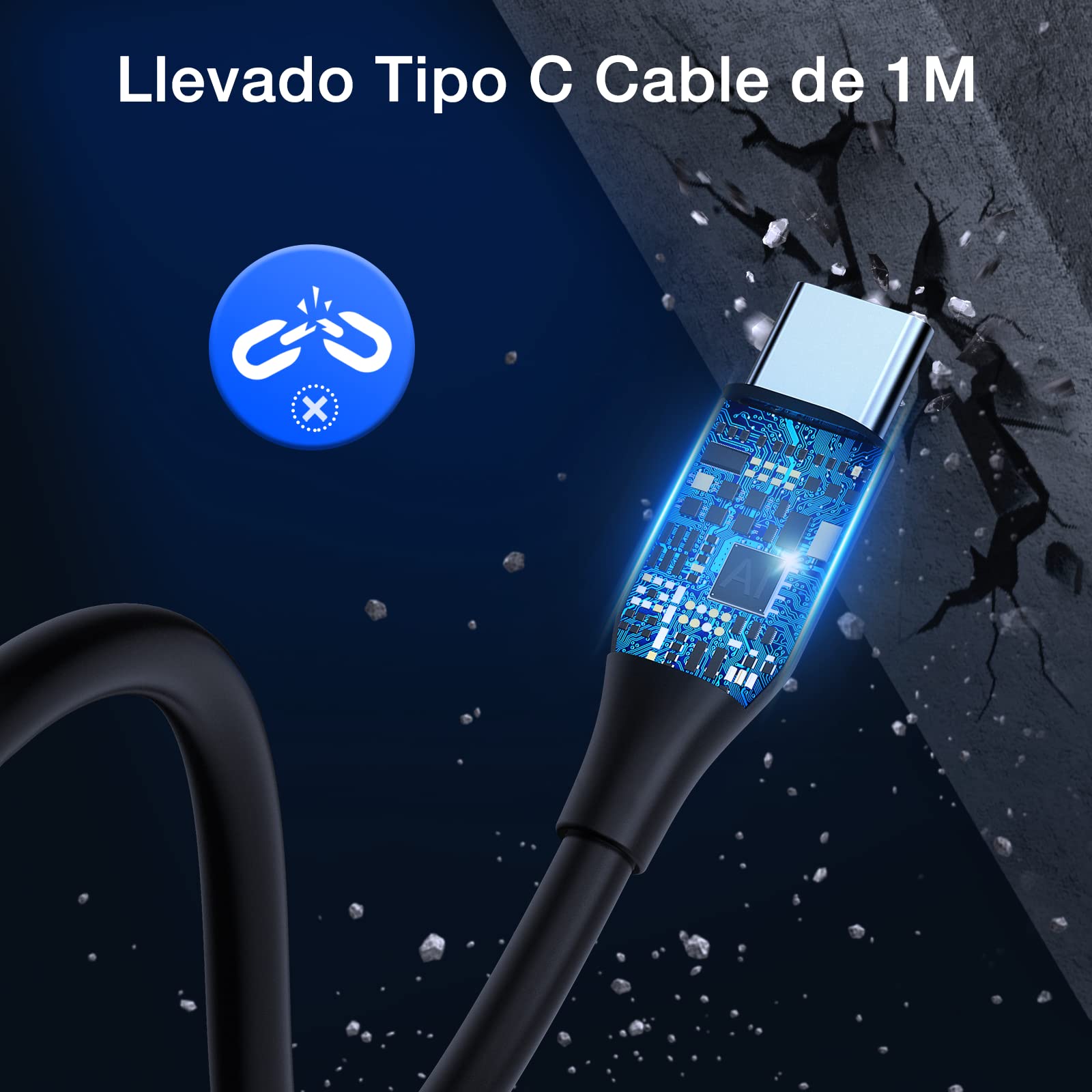 1 Hora Cargador Auto Carga Rapida 38W, Cargador Carro Tipo C PD 20W y QC 3.0 18W con Cable USB C a USB C 3A Compatible con IP 14/13/12 Pro MAX XR Samsung Galaxy S23 S22 S21 Motorola Xiaomi